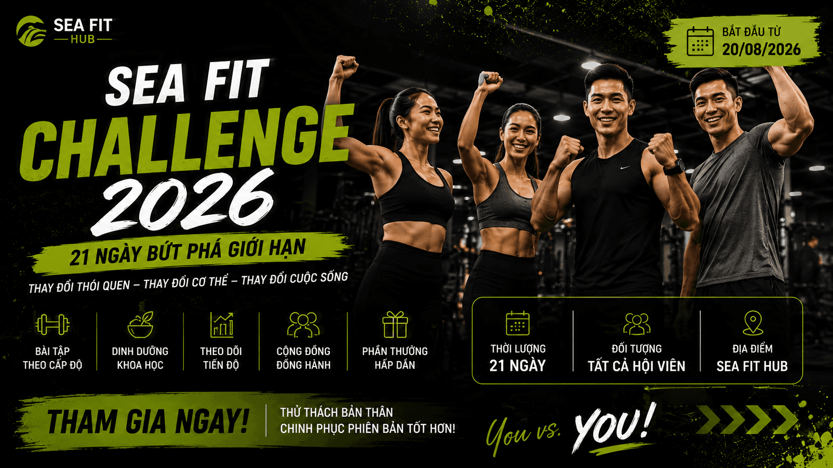 Sea Fit Challenge 2026 – 21 Ngày Bứt Phá Giới Hạn