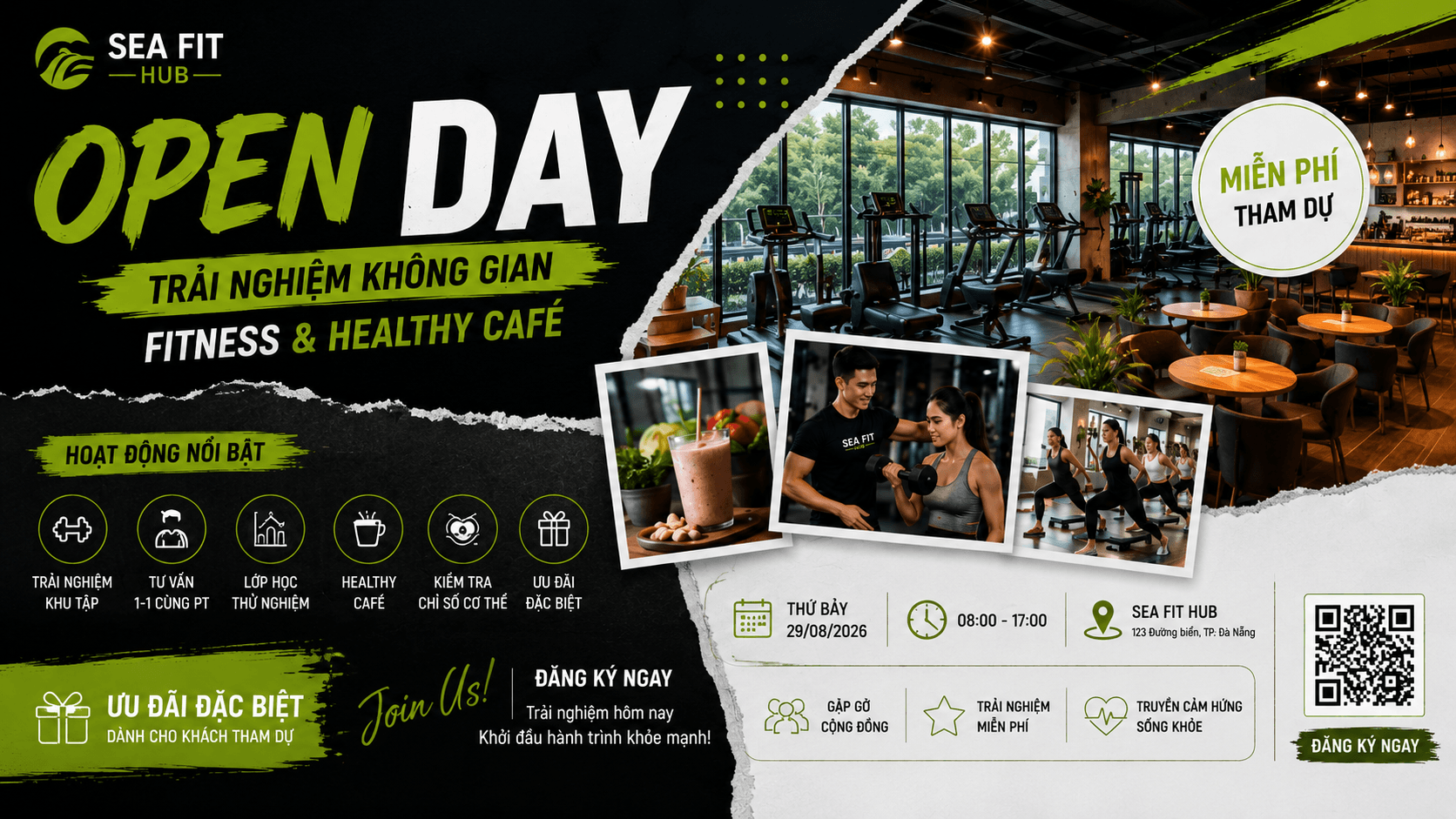 Open Day Sea Fit Hub – Trải Nghiệm Không Gian Fitness & Healthy