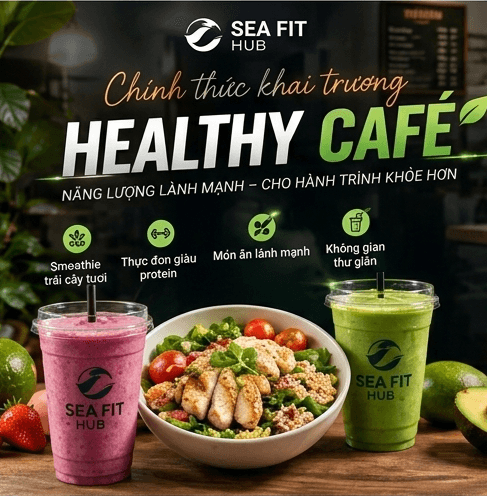 Sea Fit Hub Chính Thức Khai Trương Khu Vực Healthy Café Mới